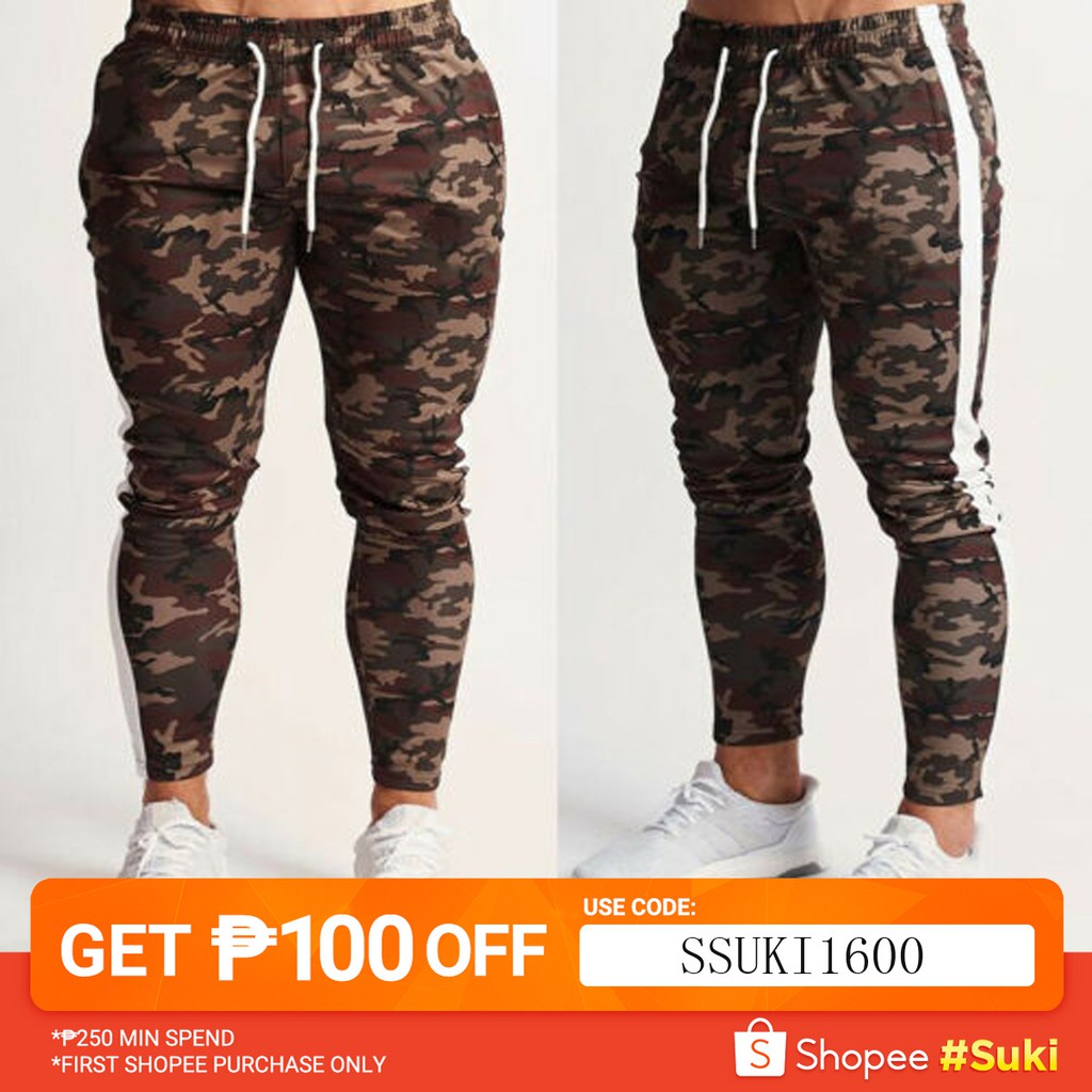camo cargo joggers