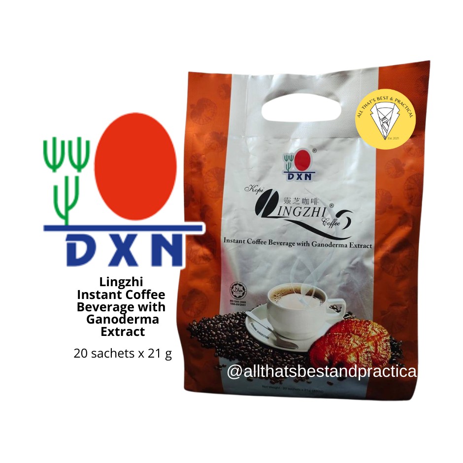 DXN Lingzhi Instant Coffee Beverage with Ganoderma Extract Shopee
