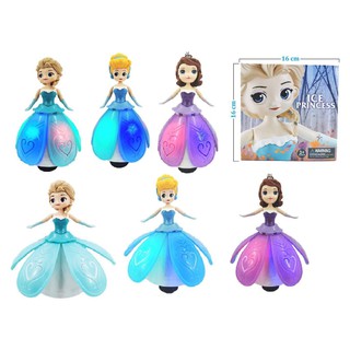 (NEW) TOYS/ICE PRINCESS DANCE ROTATION ELECTRIC BATTERY OPERATED LIGHT WITH SOUND HIGH QUALITY