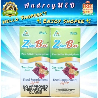 ZincBos / Ammuno-Z / ZincVita syrup (Zinc Sulfate Heptahydrate 60mL Syrup) Food Supplement