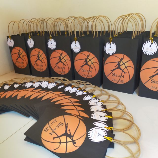 Basketball Theme Loot bag or paper bag Shopee Philippines