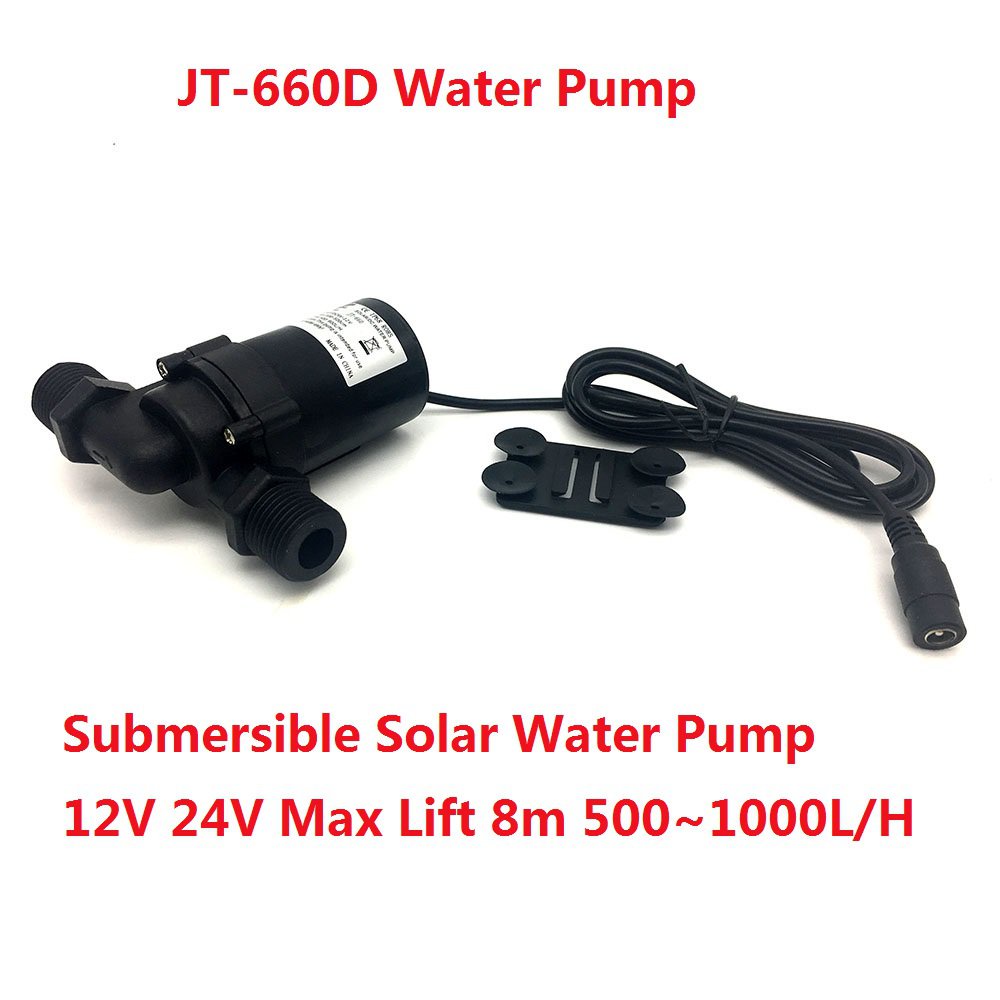 [Spotspecial Price]660D DC 12V 24V Micro Submersible Solar Water Pump Aquarium Fountain Air Fish Tan