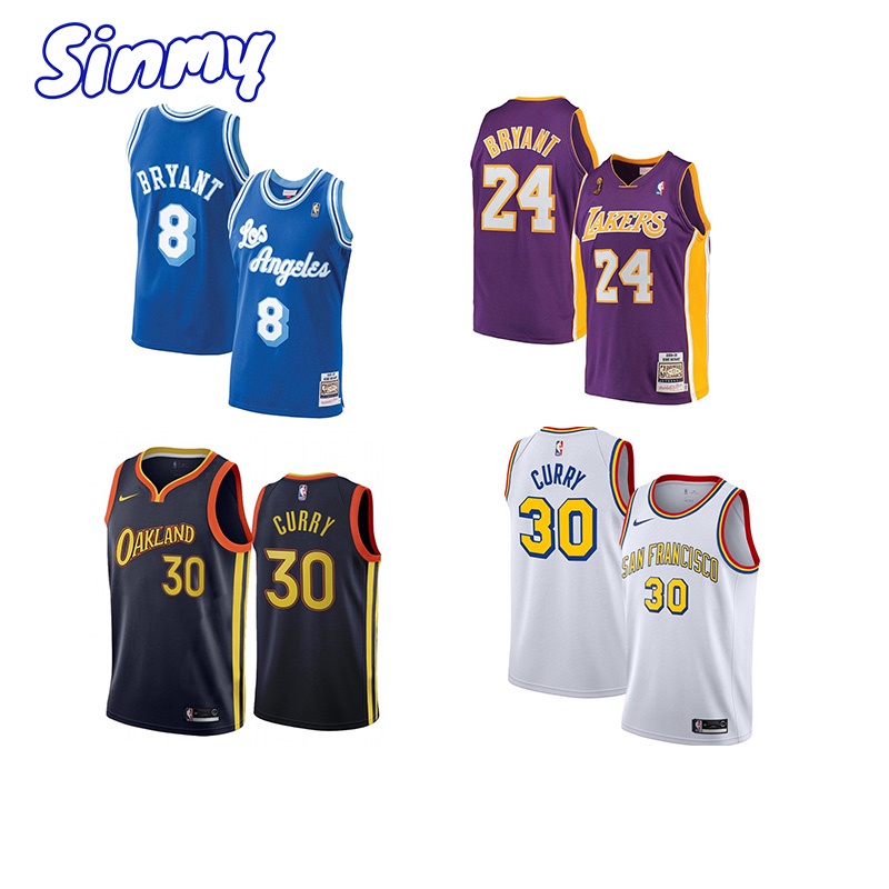 Stephen Curry Kobe Bryant Nba Retro Basketball Jersey Golden State 