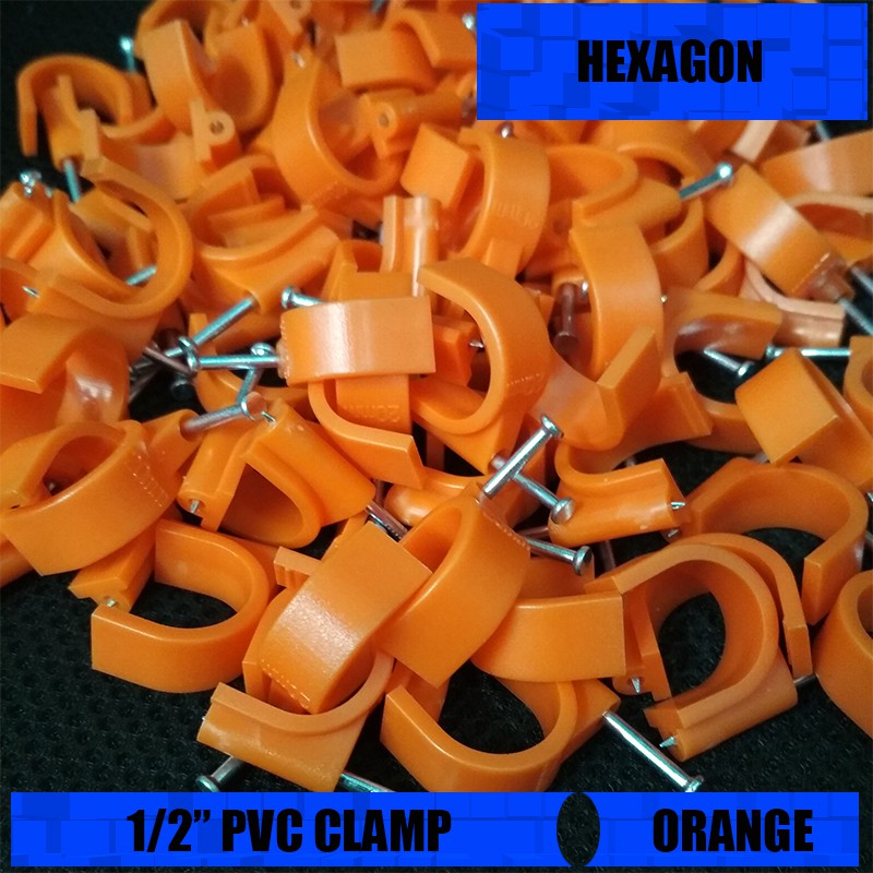100Pcs PVC Clamp / PVCClamp / Hose Clamp 1/2" | Shopee Philippines