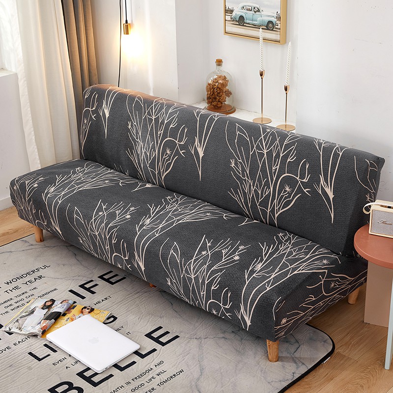 Armless Stretch Sofa Cover Removable and Washable Sofa Cover Full Cover Folding Soft Sofa cover