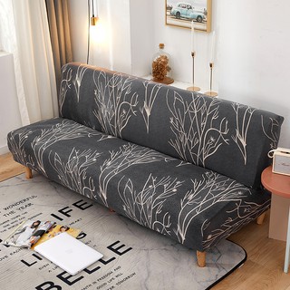 Armless Stretch Sofa Cover Removable and Washable Sofa Cover Full Cover Folding Soft Sofa cover #4