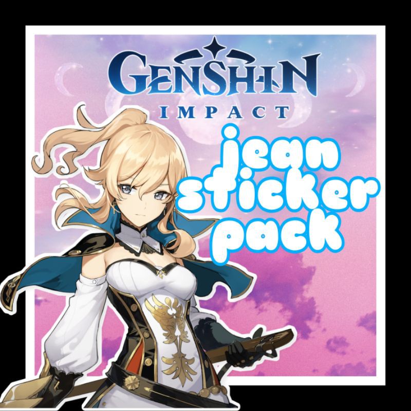 GENSHIN IMPACT JEAN STICKER PACK Shopee Philippines