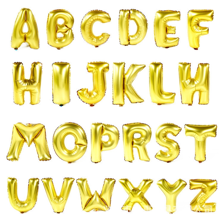 40 inch gold letter balloons