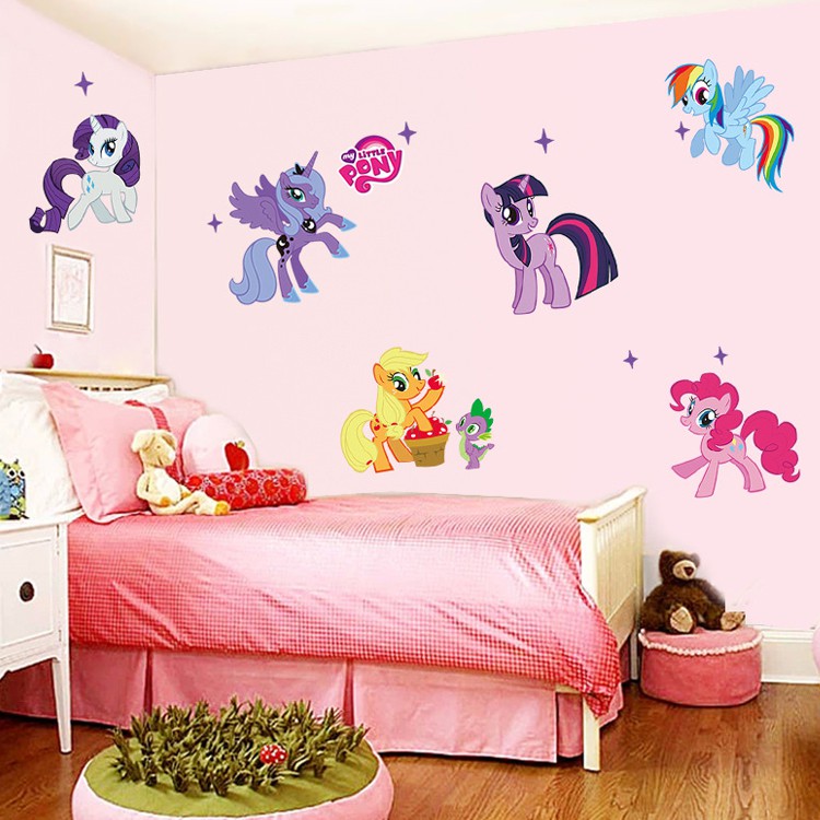 Wall Sticker Children S Cartoon Stickers My Little Pony Bao Li Living Room Bedroom Wallpaper Adhesi