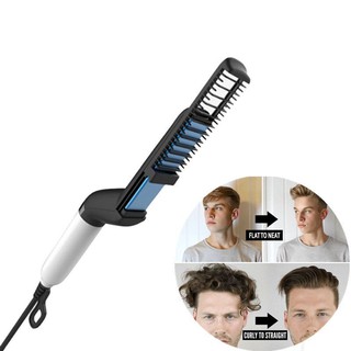Men S Hair Style Comb Hair Straightener Electric Curling Brush