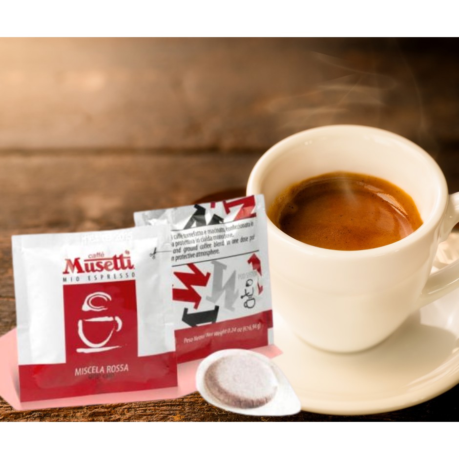 Caffe Musetti 15 Pcs Easy Serve Espresso Ese Pods Mio Espresso Rossa 44 Mm 60 Arabica Coffee Pods Shopee Philippines