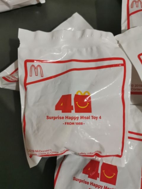 Details about   NIB McDonalds 40th Anniversary 2019 Surprise Happy Meal Toy #4 From 1988 
