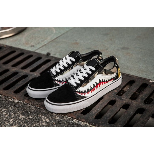 old school vans flame