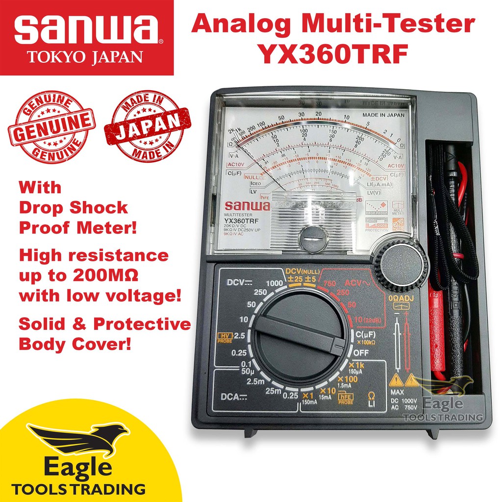Analog Multi Tester Sanwa Yx360trf Made In Japan Shopee Philippines