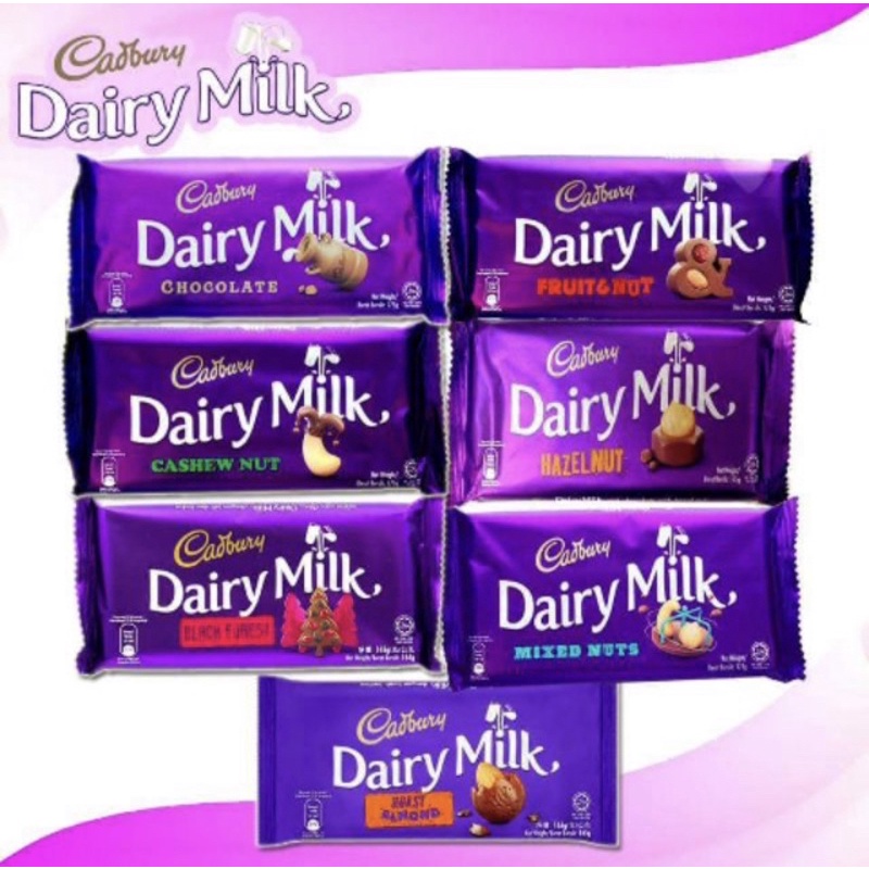 Dairy Milk Cadbury Bar (160grams) | Shopee Philippines