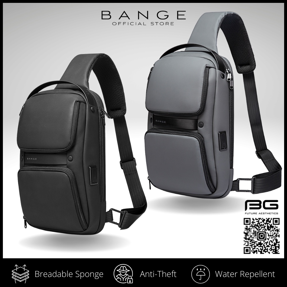 7258 BANGE Premium Quality Bag Crossbody Bag Anti Theft YKK Zipper ...