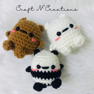 WE BARE BEARS amigurumi crochet keychains #2