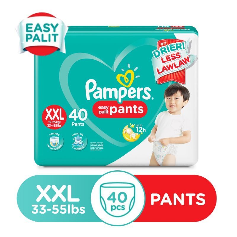 Pampers XXL 40 pcs Easy palit pants diaper Shopee Philippines