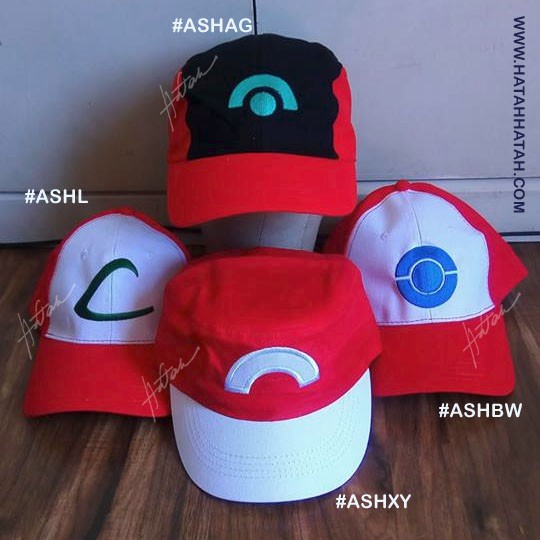 Ash Ketchum baseball cap pokemon hat pokemon trainer cap Rh+U Shopee