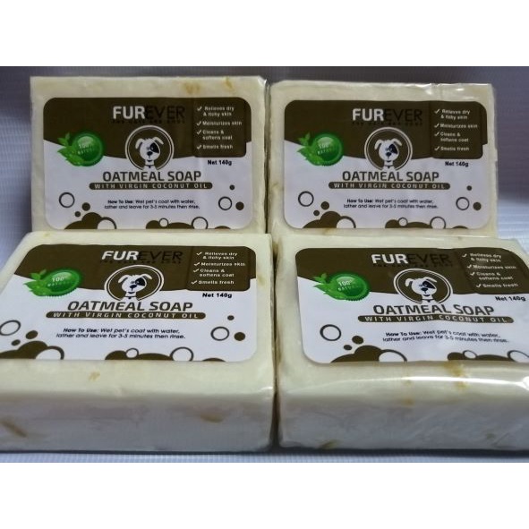 FUREVER Madre De Cacao Oatmeal Soap 140g (FOR DOGS & CATS) Shopee