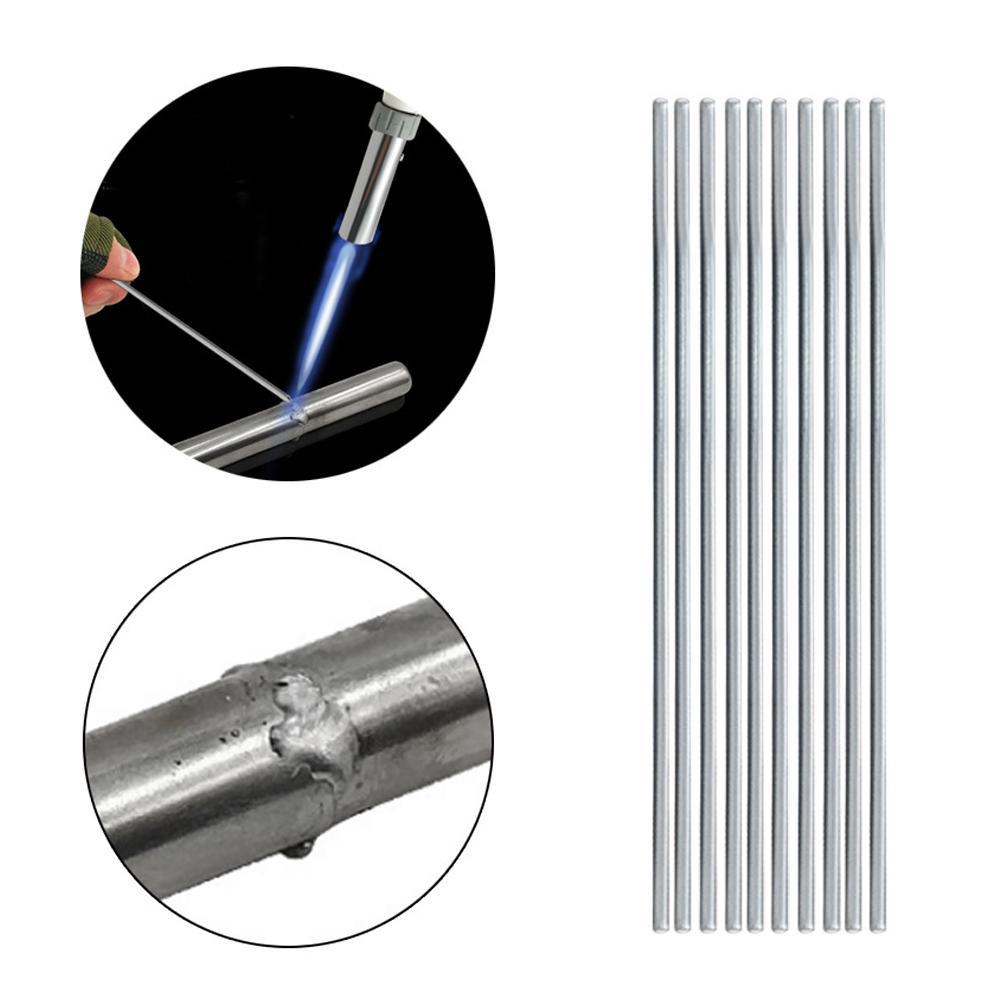 10pcs Low Temperature Aluminum Welding Solder Wire Easy Melt Rods Brazing Tools