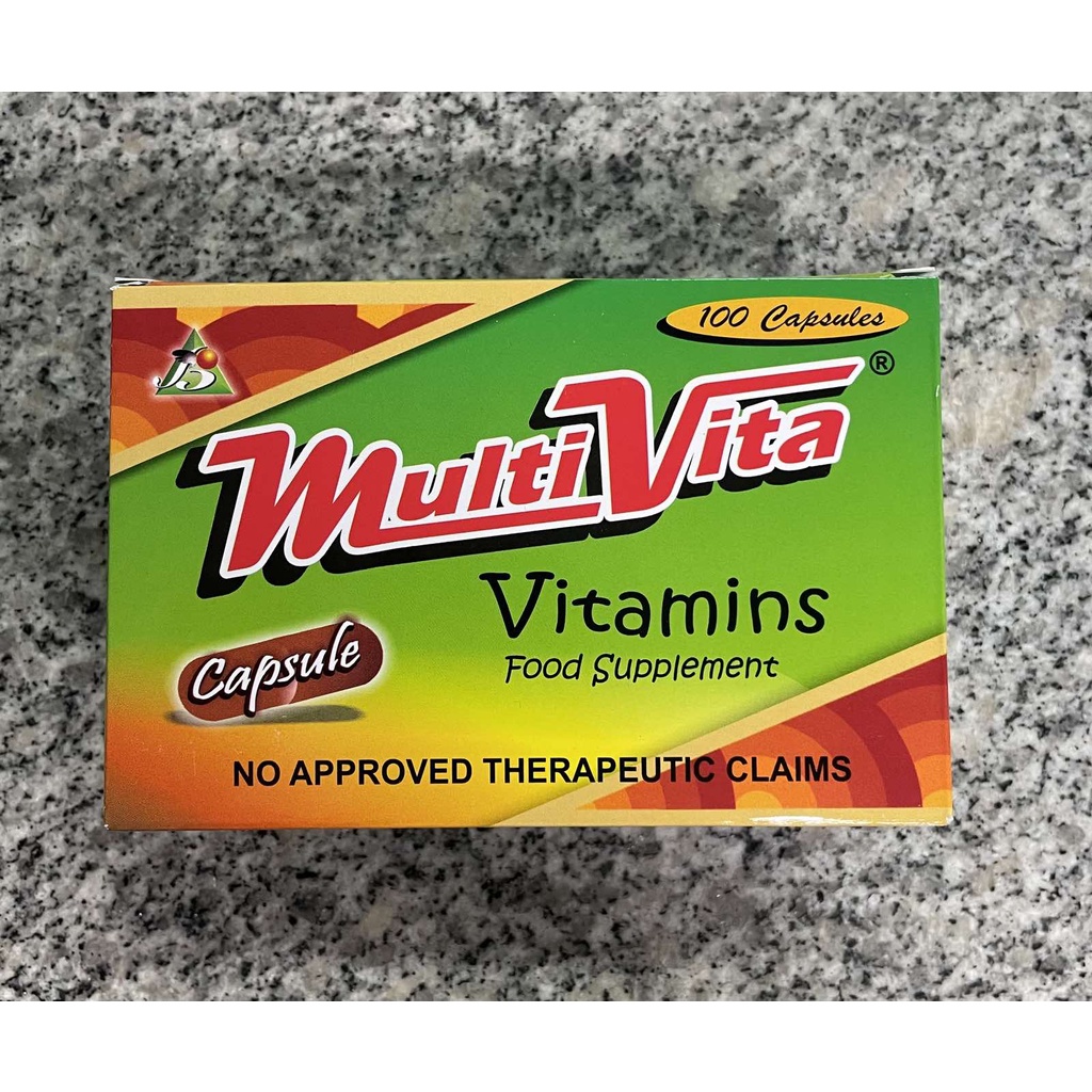 MULTIVITA Multivitamins Box of 100 Capsules FDA APPROVED Shopee