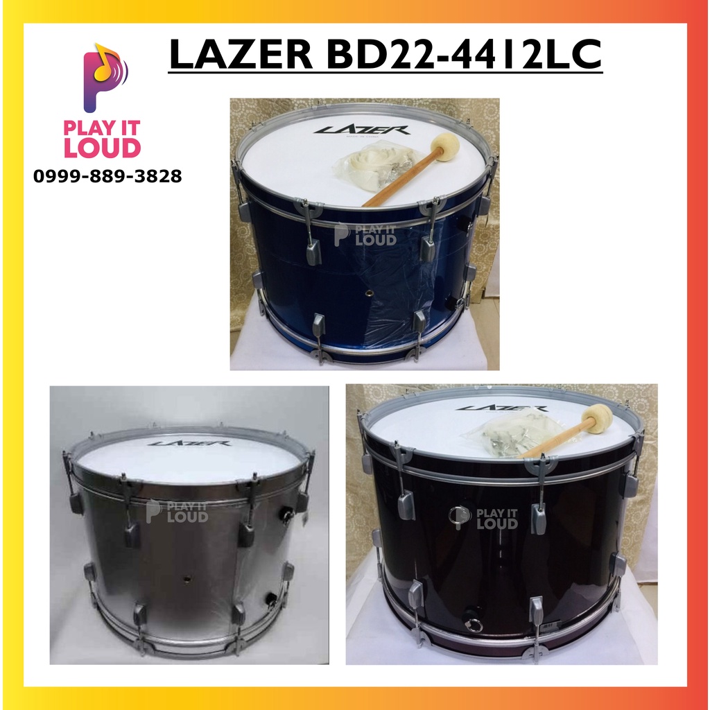 LAZER SIZE 22" inches BASS DRUM BD224412LC Shopee Philippines