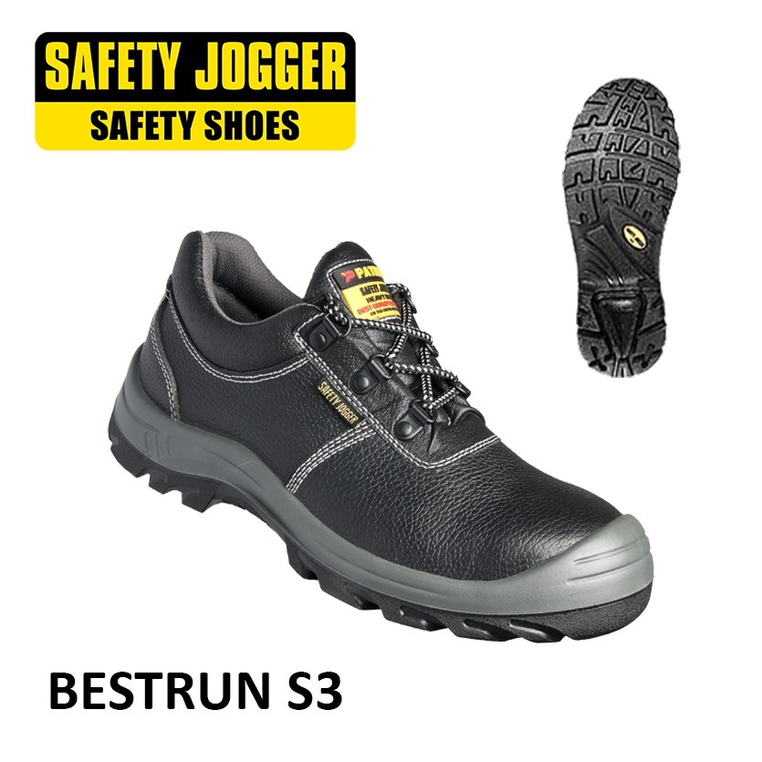 Safety Jogger Safety Shoes Bestrun S3 Black Shopee Philippines