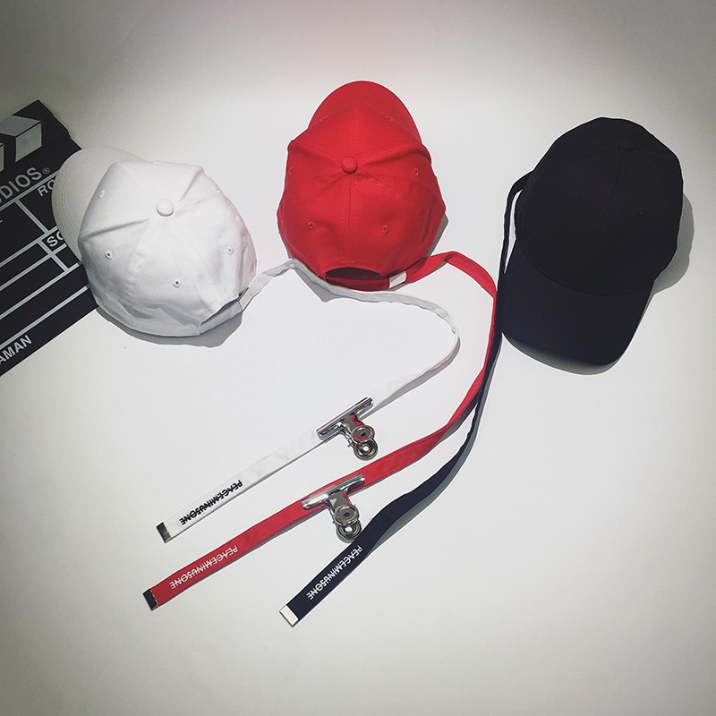 Fashion Peaceminusone Long Strap Ball Cap G-Dragon Hats Unisex Baseball