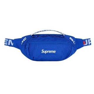 supreme waist bag blue