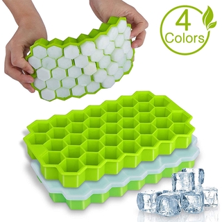 Honeycomb Ice Cube Trays with Removable Lids Silica Gel Ice Cube Mold BPA Free #1