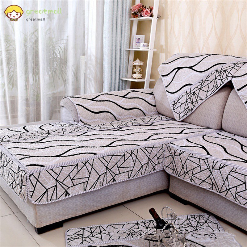 Gm 90cm 90cm Home Fashion Striped Quilted Sofa Cover Armrest