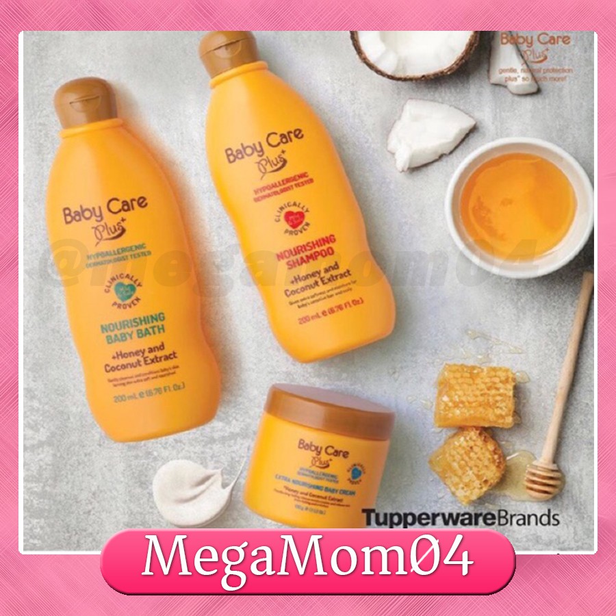 Baby Care Plus Honey And Coconut Extract Tupperware Baby Shampoo Baby Bath Shopee Philippines