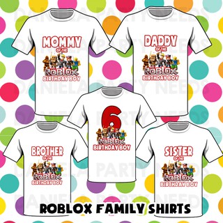 Graphique Tee Roblox Inspired Birthday Shirt Sold Per Piece Shopee Philippines