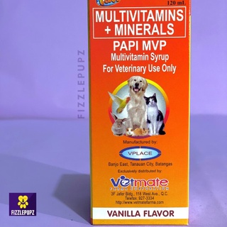 ﹉❁Papi Mvp Multivitamin Plus Minerals Syrup Vanilla Flavor 120Ml