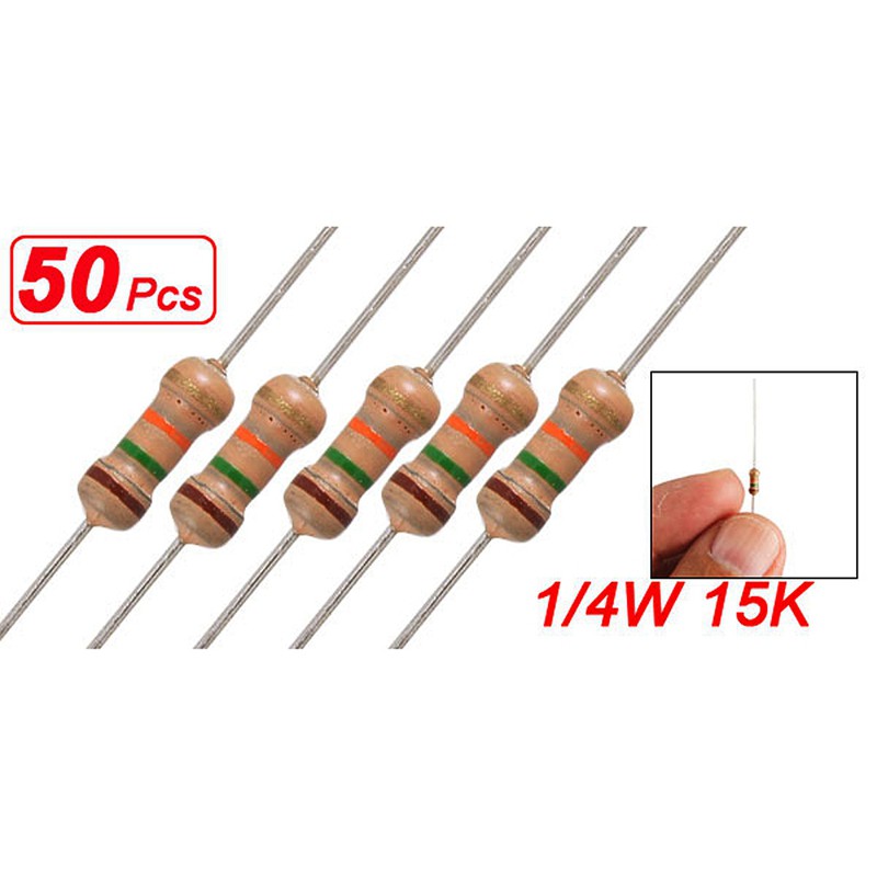 50 X Resistors 220 Ohms Ohm 14w 5 Carbon Film Business And Industrial