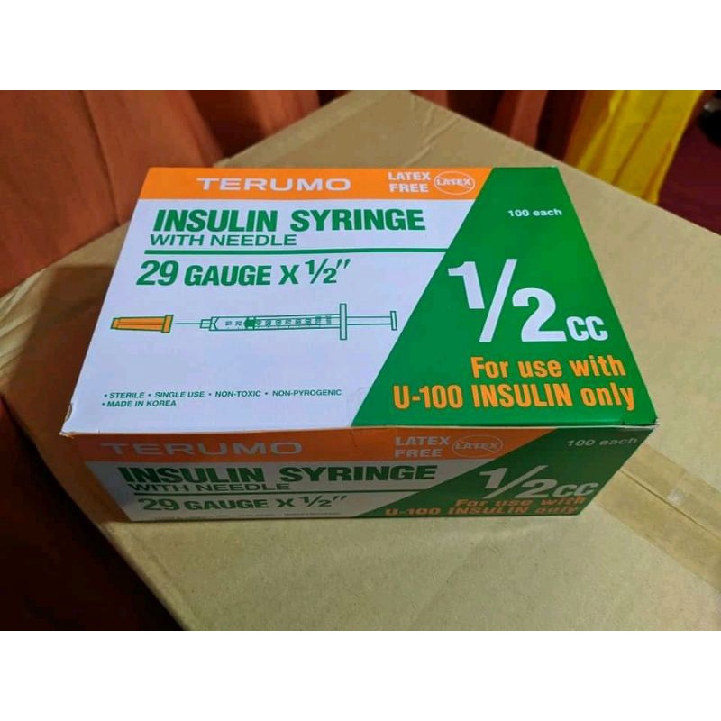 Terumo Insulin Syringe With Needle 12cc Shopee Philippines 