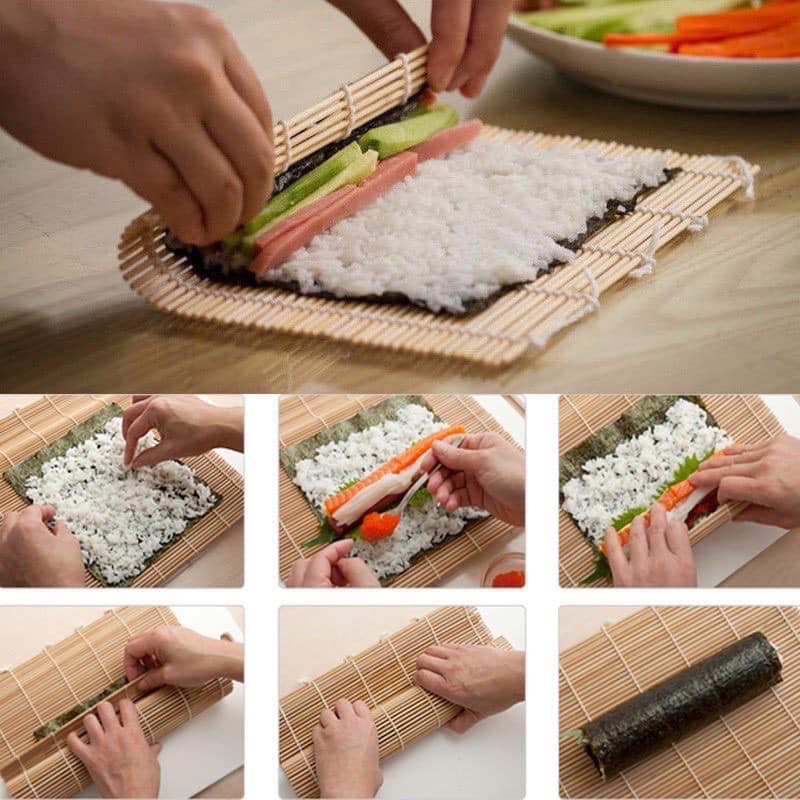 Bamboo Sushi Roll Maker Mat Kimbap Roll Maker Shopee Philippines