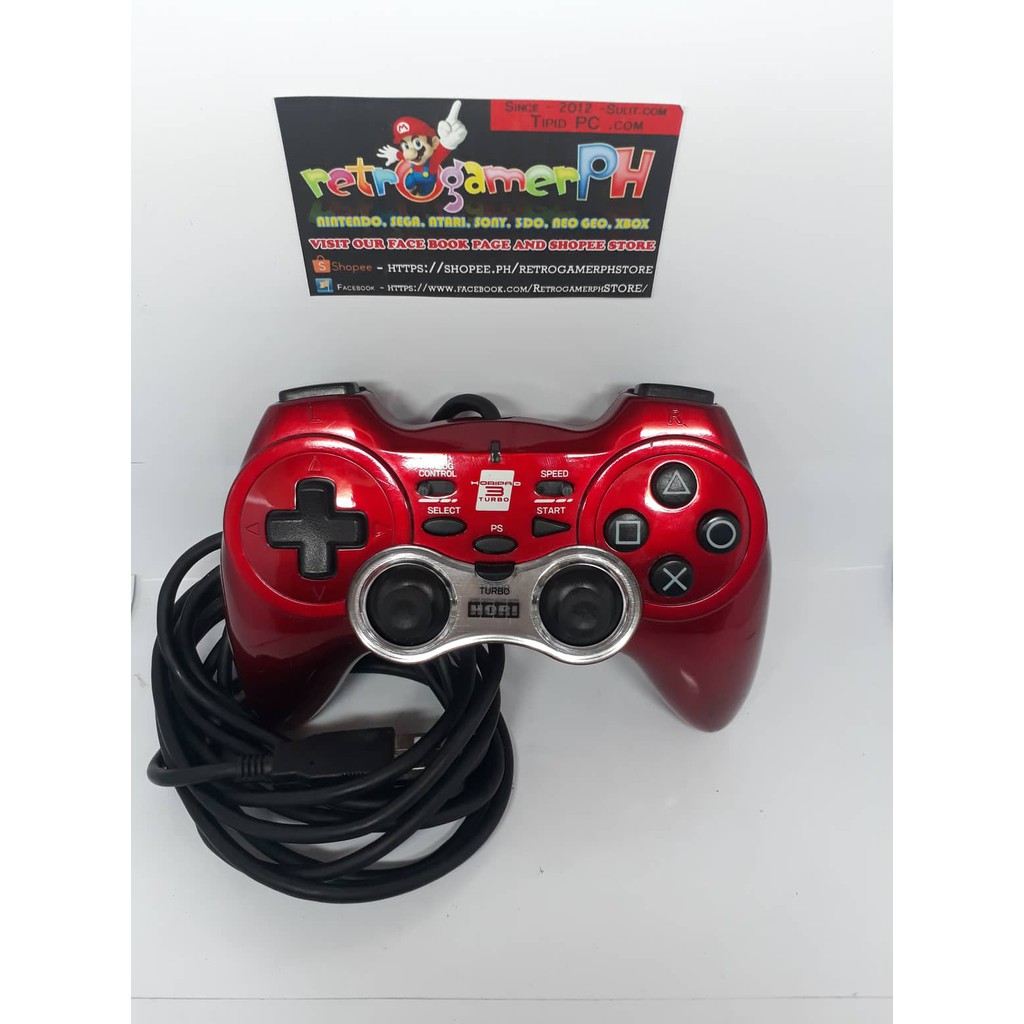 Horipad 3 Turbo Controllers Wired Usb For Ps3 Pc Shopee Philippines