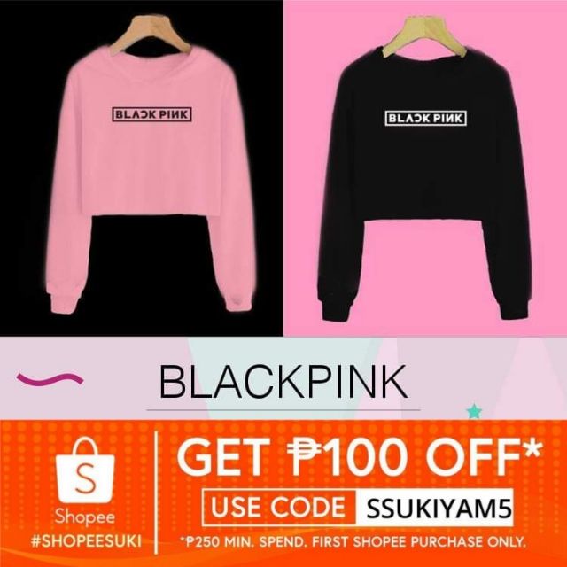 sweater blackpink crop