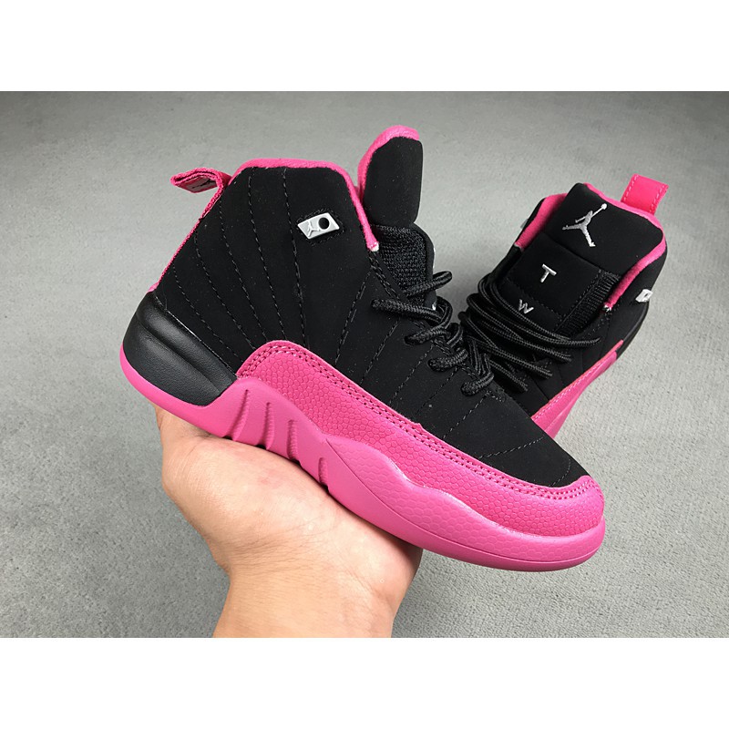 pink jordan 12s