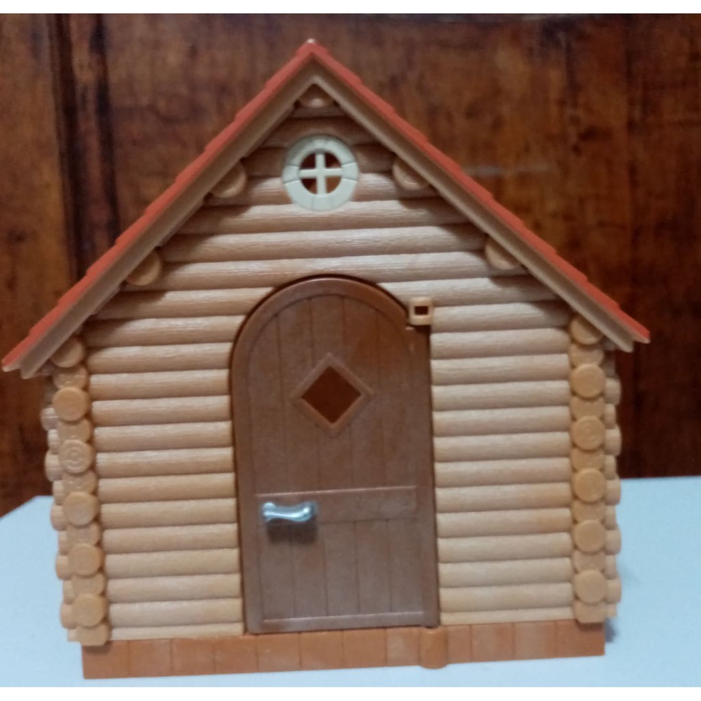 sylvanian families treehouse and log cabin