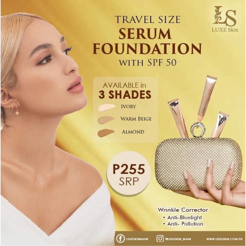 Luxe Skin Travel Size Foundation by Anna Magkawas Shopee Philippines