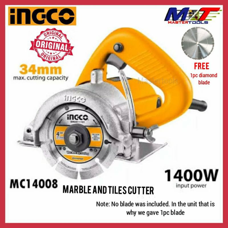 Ingco Marble & Tile Cutter MC14008 Shopee Philippines