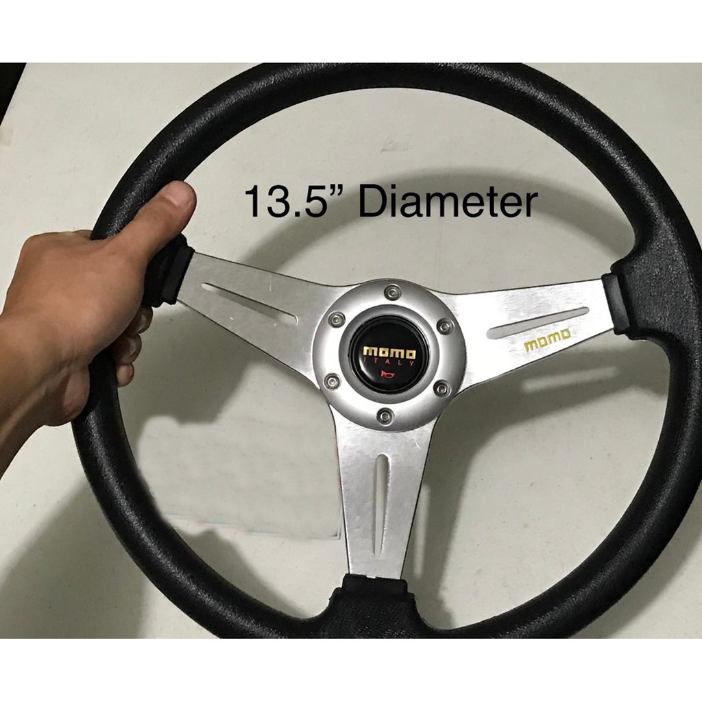 Momo Semi Deepdish Steering Wheel Silver Shopee Philippines