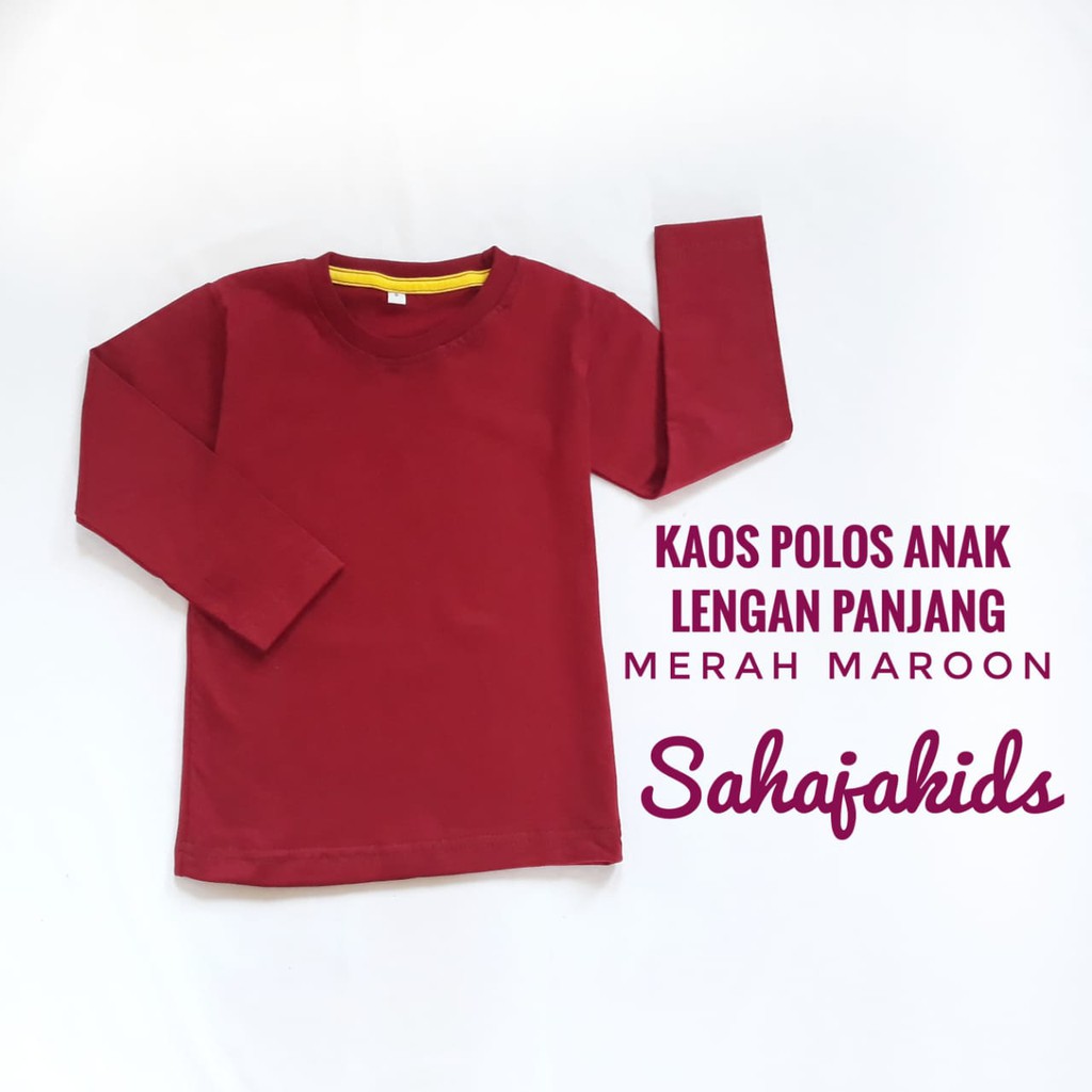 childrens plain t shirts long sleeve