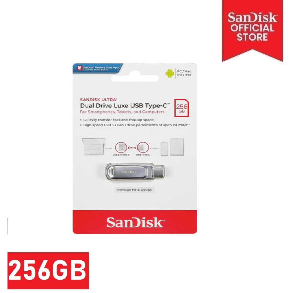 Sandisk SDDDC4-256G-G46 256GB OTG Luxe Type-C 3.1 | Shopee Philippines