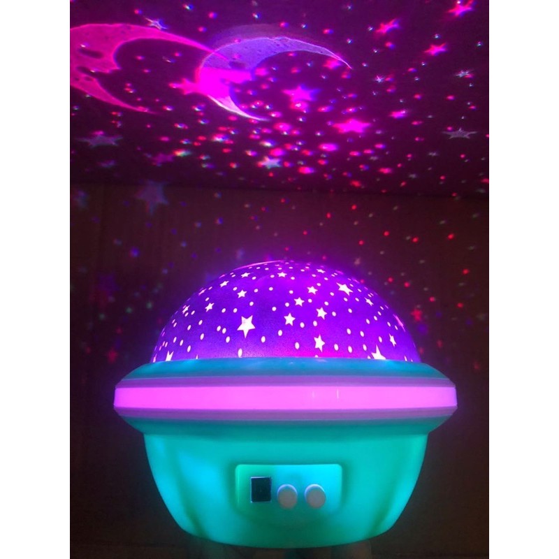 HS New starry sky UFO projector stars moon galaxy children's bedroom