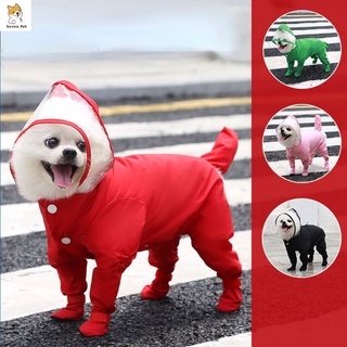 Waterproof Dog Raincoat for Big Dogs Bring Rain Boots Puppy Hoodie Cat Jacket Pet Clothes for Shih Tzu