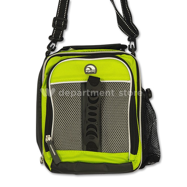 insulated lunch bag with bottle holder